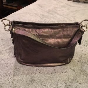 Pewter COACH shoulder bag